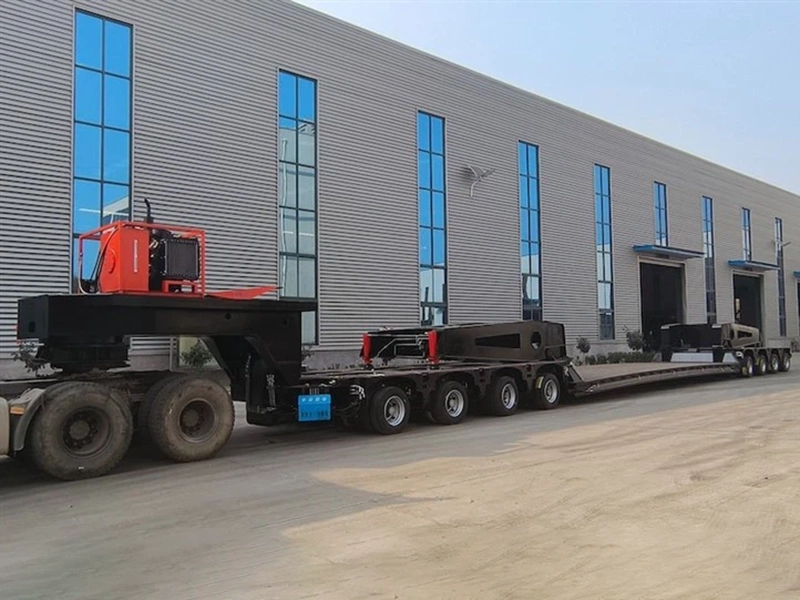 Multi Axle Hydraulic Low Bed Trailer Black Multi Axle Hydraulic Low Bed Trailer Black